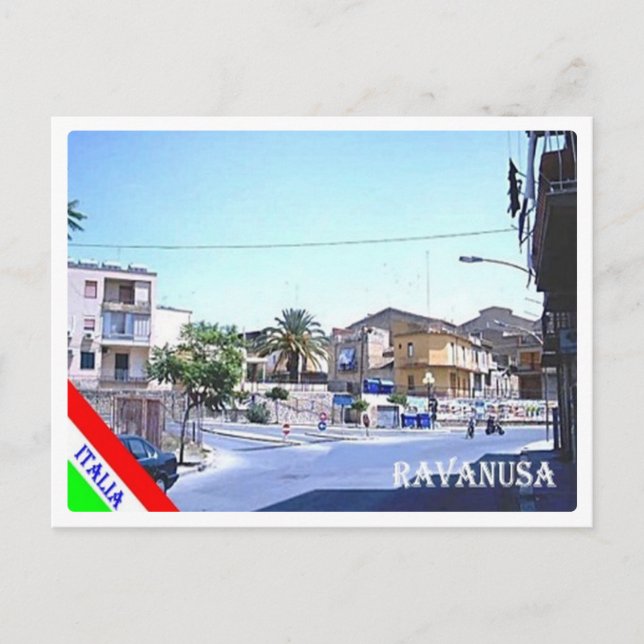 Italien - Sicilien - Ravanusa - Vykort (Framsida)