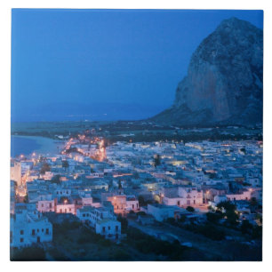 Italien, Sicilien, SAN VITO LO CAPO, semesterort Kakelplatta
