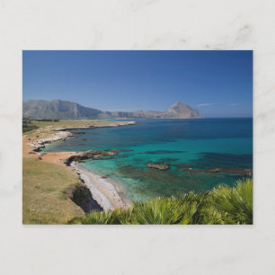 Italien, Sicilien, San Vito Lo Capo, Utsikt över Vykort