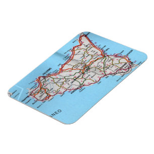 Italien - Sicilien - Sicilien Karta - Magnet