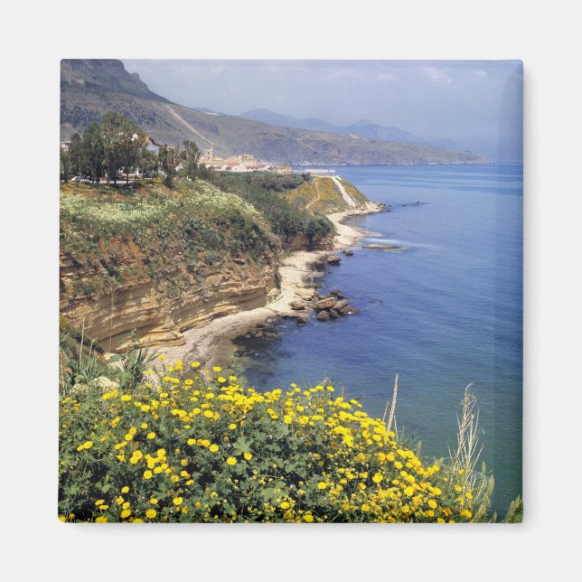 Italien, Sicilien. Siciliens nordkust i Magnet (Framsidan)