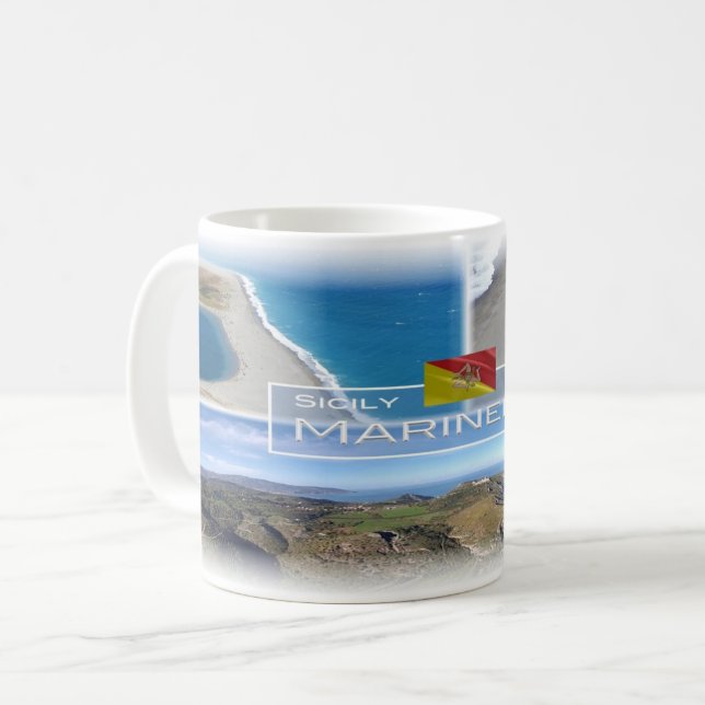 Italien - Sicilien - Sjöello naturreservat - Kaffemugg (Framsida vänster)