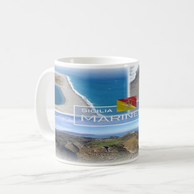 Italien - Sicilien - Sjöello naturreservat - Kaffemugg (Framsida vänster)