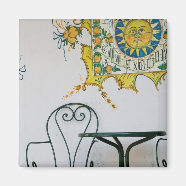 ITALIEN, Sicilien, TAORMINA: Bam, Pub Cafe Detail Magnet (Framsidan)