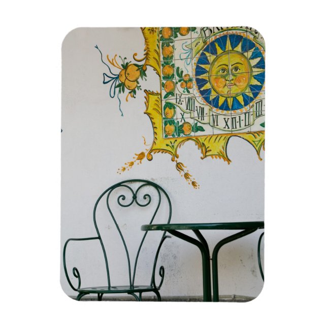 ITALIEN, Sicilien, TAORMINA: Bam, Pub Cafe Detail Magnet (Vertikal)