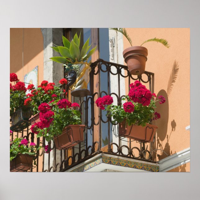 ITALIEN, Sicilien, TAORMINA: Corso Umberto 1, Poster (Framsidan)