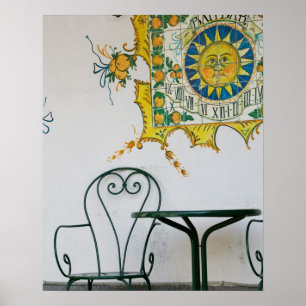 ITALIEN, Sicilien, TAORMINA: Detaljer om bam, kaf Poster