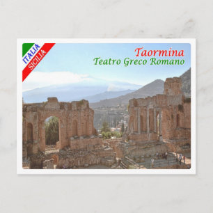 Italien - Sicilien - Taormina - Grekisk-romersk te Vykort