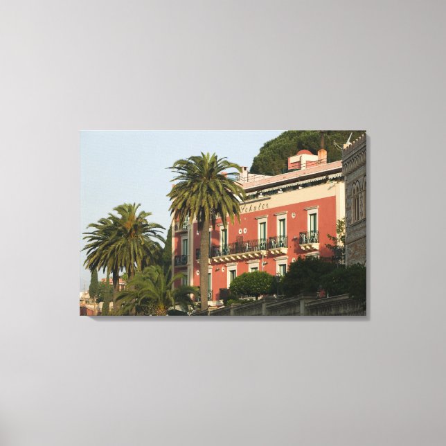 ITALIEN, Sicilien, TAORMINA: Hotell Schuler Canvastryck (Framsida)