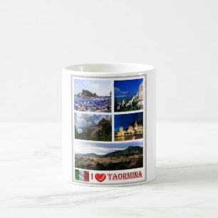 Italien - Sicilien - Taormina - I Kärlek - Kaffemugg