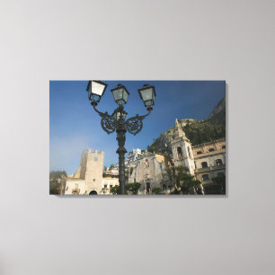 ITALIEN, Sicilien, TAORMINA: Piazza iX Aprile, San Canvastryck