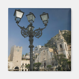 ITALIEN, Sicilien, TAORMINA: Piazza iX Aprile, San Magnet