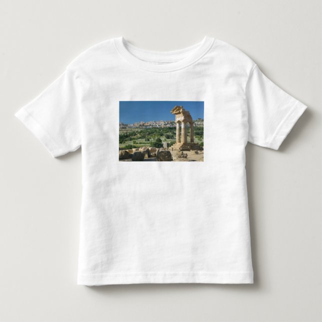 Italien, Sicily, Agrigento, La Valle dei Templi Tee Shirt (Framsida)