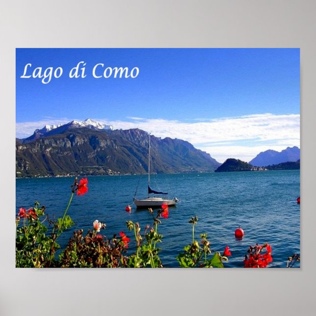 Italien - Sjö Como - Poster (Framsidan)