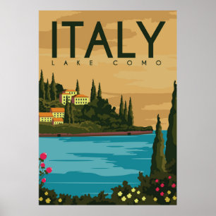 Italien Sjö Como Poster