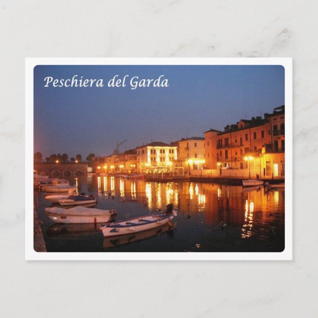 Italien - Sjö Garda - Peschiera del Garda - Vykort (Framsida)
