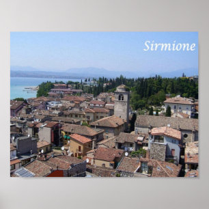 Italien - Sjö Garda - Sirmione - Poster