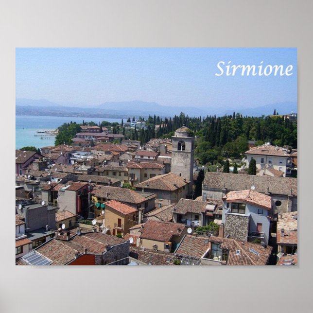 Italien - Sjö Garda - Sirmione - Poster (Framsidan)