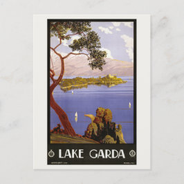 Italien Sjö Garda Vintage resor Vykort
