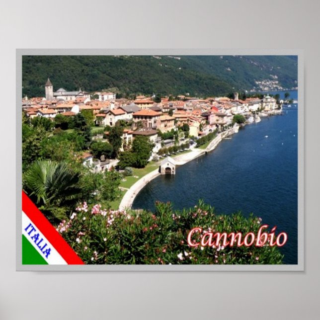 Italien - Sjö Maggiore - Cannobio - Poster (Framsidan)