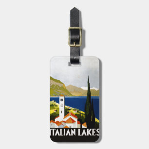 Italien Sjöar Vintage resor Bagagebricka