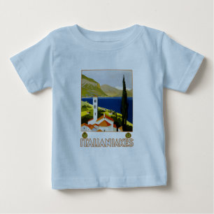 Italien Sjöar Vintage resor Tee