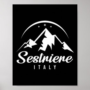 Italien Ski Resort Skiing Snowboarding Sou Poster