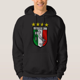 italien skyddar den italienflaggaitalia kartan hoodie