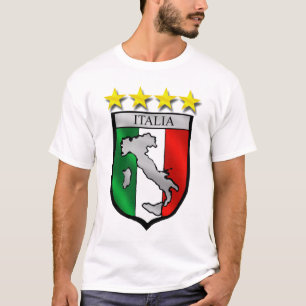 italien skyddar den italienflaggaitalia kartan tee shirt