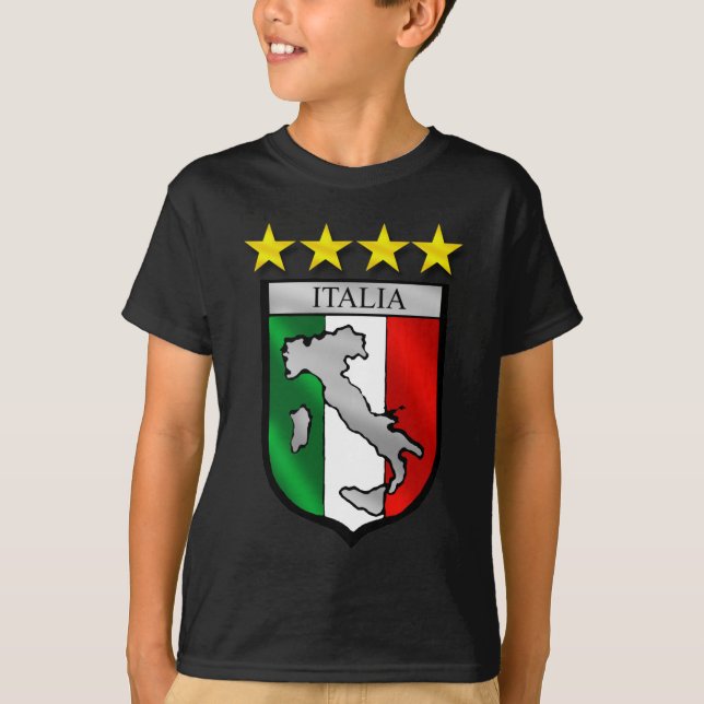 italien skyddar den italienflaggaitalia kartan tee shirt (Framsida)