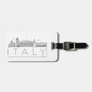 Italien Skyline Luggage Tag Bagagebricka