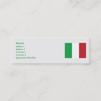Italien - Smala Mini Visitkort
