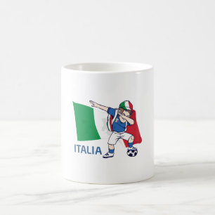 Italien Soccer Fläkt Kid dabbing schoolboy Kaffemugg