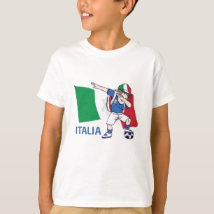 Italien Soccer Fläkt Kid dabbing schoolboy T Shirt