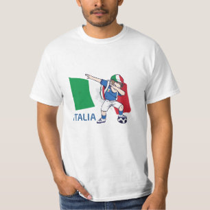 Italien Soccer Fläkt Kid dabbing schoolboy T Shirt