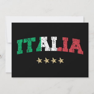 Italien Soccer Shirt Football Fläkt Italienska Fla Inbjudningar