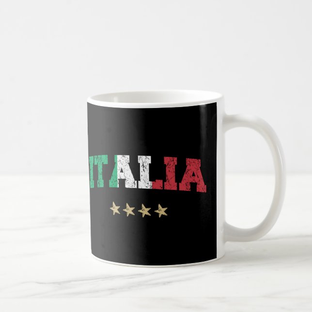 Italien Soccer Shirt Football Fläkt Italienska Fla Kaffemugg (Höger)