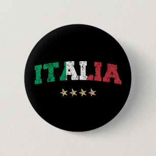 Italien Soccer Shirt Football Fläkt Italienska Fla Knapp