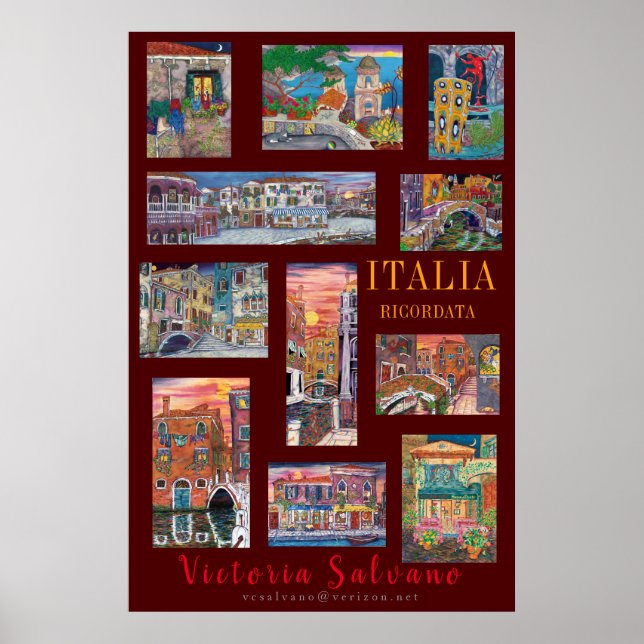 Italien som kommit ihåg (ITALIA RICORDATA) Poster (Framsidan)
