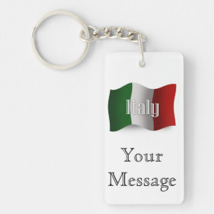 Italien som vinkar flagga