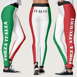 Italien Squadra azzurra-mästerskapet i fotboll 202 Leggings