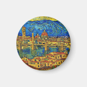 Italien Starry Starry Night Florence Magnet