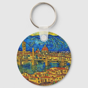 Italien Starry Starry Night Florence Nyckelring