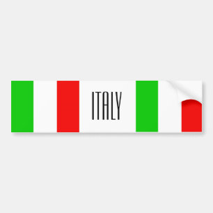 Italien stötfångare bildekal
