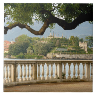 Italien, Stresa, Lago Maggiore, Isola Bella Kakelplatta