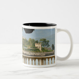 Italien, Stresa, Lago Maggiore, Isola Bella Två-Tonad Mugg