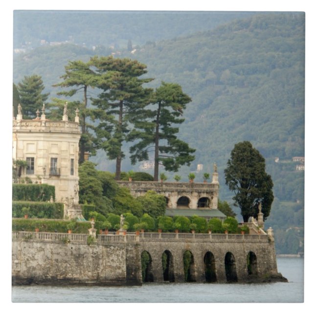 Italien, Stresa, Sjö Maggiore, Isola Bella 2 Kakelplatta (Framsidan)