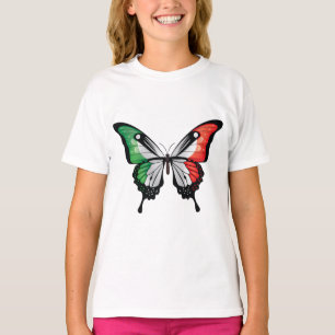 Italien Swallowtail Butterfly Flagga T Shirt