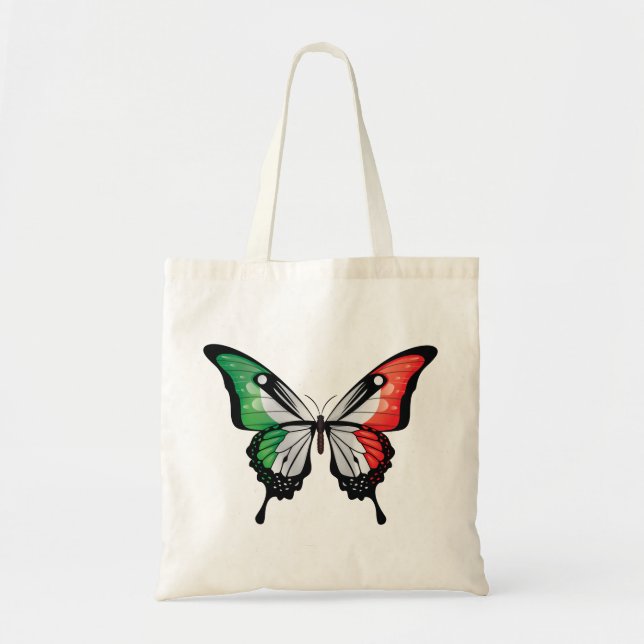 Italien Swallowtail Butterfly Flagga Tygkasse (Framsidan)