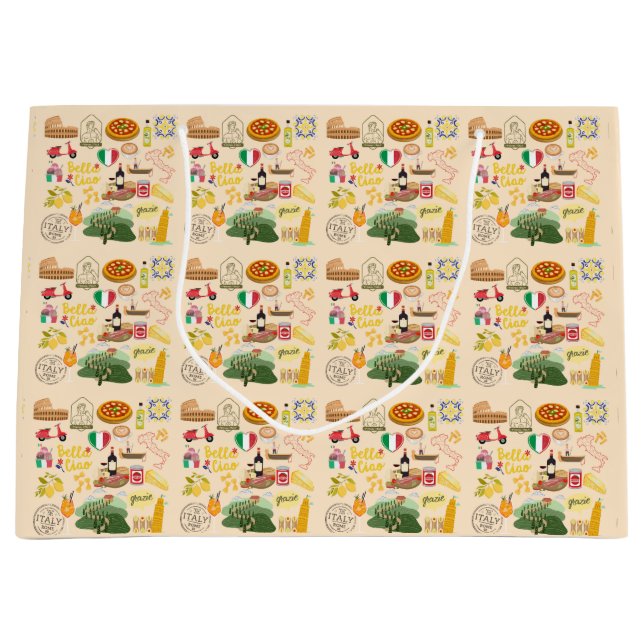 Italien Symbols Travel Älskare (Framsidan)